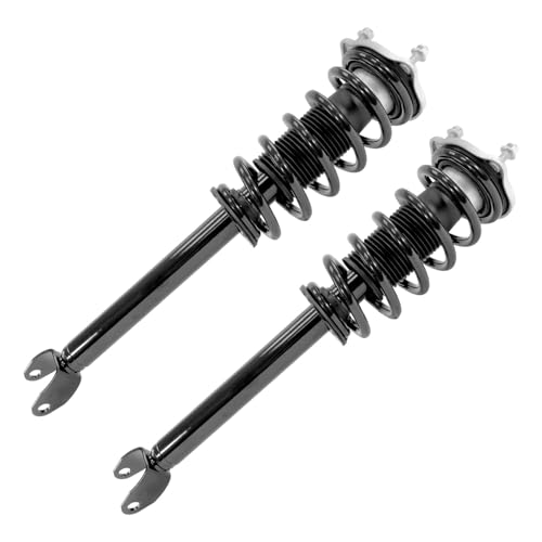 Detroit Axle - RWD Front Struts Kit for 2015-2019 Mercedes-Benz C300, 2 | Struts with Coil Spring 2 Upper Control Arms with Ball Joint 2016 2017 2018 Replacement Suspension Kit - size: 4CQ501512/Big Kit