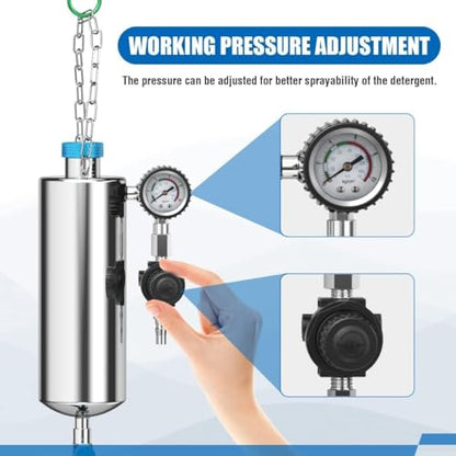 Fuel Injector Cleaner and Tester - Angchun Automotive Fuel Injection System Cleaning Tool for Gasoline Car, Non-Dismantle Fuel System Cleaner Set Fuel Injector Nozzle Flushing for EFI Throttle - size: Fuel Injector Cleaner…