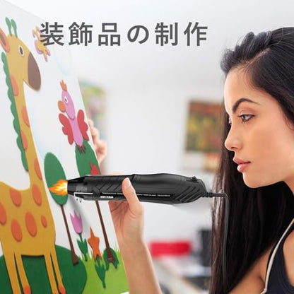Heat Gun, Uptdae Version 110V 300W Mini Handheld Hot Air Gun with 6.6ft Cable, Portable Heat Gun For Crafting, Embossing, Shrink Wrapping PVC, Drying Paint, Clay, Rubber Stamp | 6.6ft Cable, Portable, For Crafting, Embossing, Shrink Wrapping PVC, Drying P