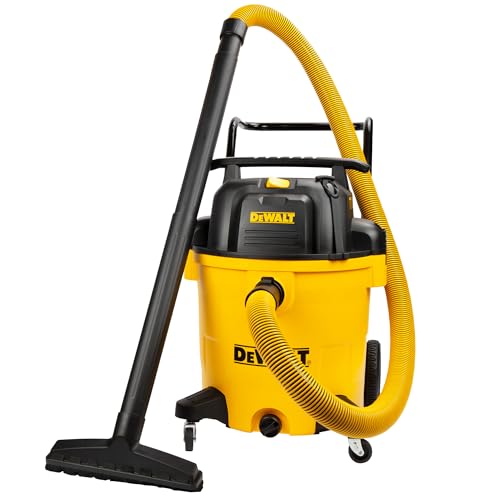 DEWALT DXV16PA 16 Gallon Poly Wet/Dry Vac/Acc, 6.5HP Shop Vacuum Wet/Dry for Jobsite/Workshop, Yellow - size: 16 gallon