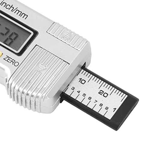 Alomejor Tire Tread Depth Gauge, Digital ABS Tool, Precision Reader for Tire Wear Measurement 0-25.4mm, Ideal for Cars Trucks Motorcycles