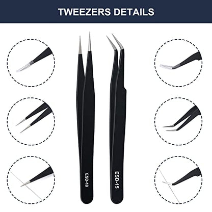 Complete 26-Piece 3D Printer Nozzle Wrench Maintenance Kit: Includes 20 Cleaning Pins with Storage Box, 2 Tweezers, 2 Copper Wire Brushes, 2 L-Shaped Wrench Tools for Optimal 3D Printing Performance - style: 3D printer nozzle cleaning
