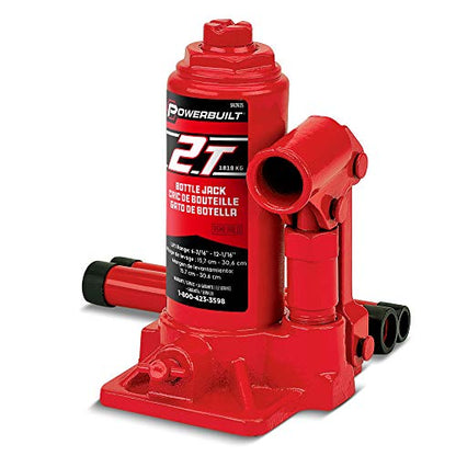 Alltrade Powerbuilt Heavy Duty 2-Ton Bottle Jack, 4000-Pound Capacity Hydraulic Car Lift, Vehicles, Trucks, Red 640405 - size: 2 Ton