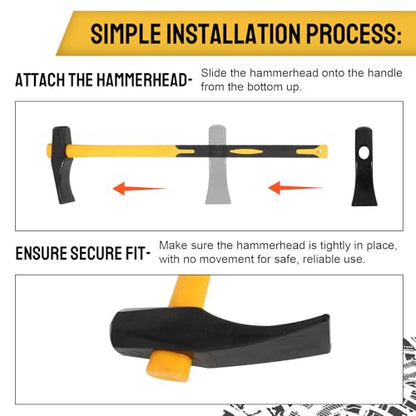 36 in Tire Hammer Bead Breaker Tool, Heavy Duty Duckbill Tire Tool | Heavy duty tire bead breaker with 36-inch leverage and duckbill head design for easier tire removal on truck, tractor and ATV