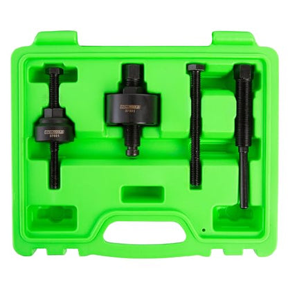 OEMTOOLS Power Steering Pulley Puller and Installer Kit, Removes and Installs Power Steering Pump Pulleys on Most Domestic Vehicles, Ford, GM, VW, 37031 Green Case
