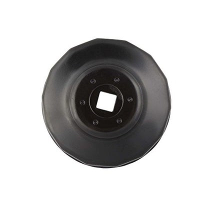 Steelman Low Profile Oil Filter Cap Wrench Socket 76mm x 14 Flute, 3/8-inch Drive, Heavy Duty Chrome Vanadium Steel - size: 76 Millimeter x 14 Flute