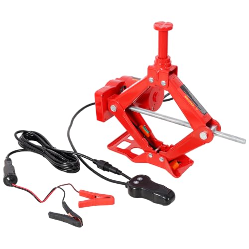3Ton 12V Electric Car Scissor Jack Kit, Heavy Duty Portable Auto Lift Floor Jack, Roadside Emergency Tire Changing Tool for Sedans & SUVs