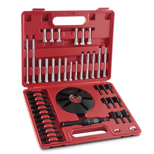 Reywoo Harmonic Balancer Puller and Installer Tool Set, Works as Flywheel Puller, Steering Wheel Puller, and Crankshaft Pulley Puller - style: Removal and Installation