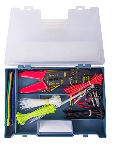 Calterm 05207 Automotive Electrical Repair Kit, 399 Pc Kit: Cable Ties, Tape, Phillips/Flat Head Screw Driver, Terminals, Tester/Probes/Alligator Lead, Wire, Stripper/Crimper, Connectors, 5-20A Fuse
