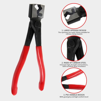 Automotive Electrical Disconnect Pliers Kit - 4PC Connector Removal Tool for Cars, Wire Terminal Separator & Hose Clamp Pliers Set, Non-Damaging Plug Disconnect Tool for Mechanics & DIY