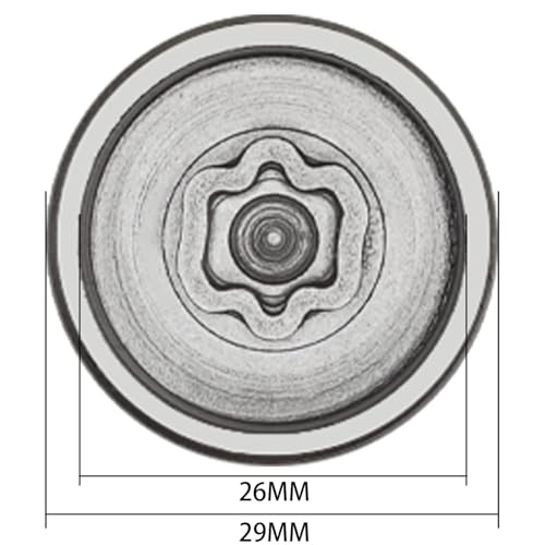 077 Wheel Locking Nut Key for BMW Mini, Socket (OD 29mm-ID 26mm) | Wheel Lock Nut Socket Adapter, Anti-Theft Lug Nut Removal Tool, Anti-Theft Screw Remover, Repair Tool, Tyre Fitting, garage - size: Socket 077