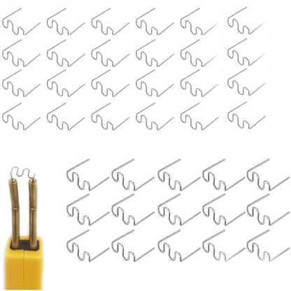 1000 Pieces Hot Staples Welding Rods Bumper Repair Welding Wire for Repair Machine Car Bumpers Dashboards Lamp Holders Plastics Rings Daily Plastics Supplies 0.8 0.6 mm