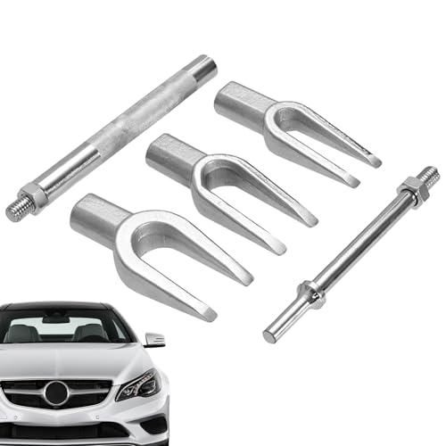 Ball Joint Separator - Car Ball Head Puller, Tie Rod End Removal Tool | 5 Piece Ball Head Puller Set with Fork Pry Tool, Ball Joint Removal Kit, Car Repair Tool with Case