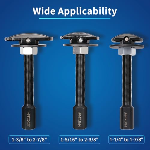 Rear Axle Bearing Puller Tool Set, 3PCS Axle Bearing Puller Extractor, Rear Axle Bearing Removal Tool Kit, Puller Slide Hammer Kit