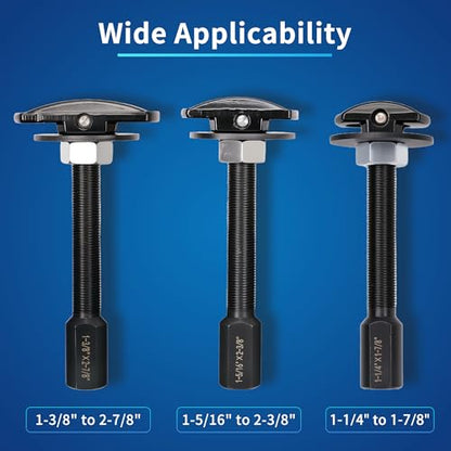 Rear Axle Bearing Puller Tool Set, 3PCS Axle Bearing Puller Extractor, Rear Axle Bearing Removal Tool Kit, Puller Slide Hammer Kit