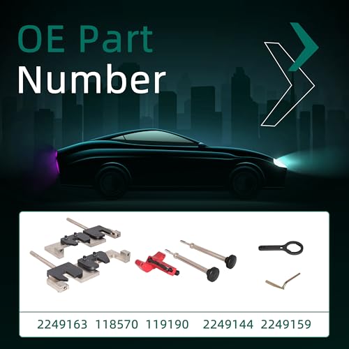 Camshaft Alignment Timing Tool kit fits for BMW M3 M5 M6 N63 S63 S63B44O0 S63b44T0 Engine,Camshaft Tension Locking Alignment Tool,OE #2249163, 118570, 119190, 2249144, 2249159