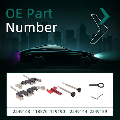 Camshaft Alignment Timing Tool kit fits for BMW M3 M5 M6 N63 S63 S63B44O0 S63b44T0 Engine,Camshaft Tension Locking Alignment Tool,OE #2249163, 118570, 119190, 2249144, 2249159