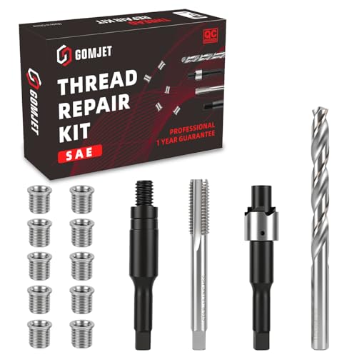 3/8-16 INCH Thread Repair Kit, with 3/8-16X0.484 inch Stainless Steel Insert Qty 10 - size: 3/8x16x0.484 Inch