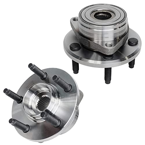 Detroit Axle - 4pc Front Wheel Bearing Hubs Kit for 1996-2007 Ford Taurus | 1996-2005 Mercury Sable 1995-2002 Lincoln Continental 2 Wheel Bearing Hubs Assembly 2 Lower Ball Joints Replacement