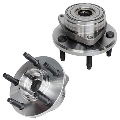 Detroit Axle - 4pc Front Wheel Bearing Hubs Kit for 1996-2007 Ford Taurus | 1996-2005 Mercury Sable 1995-2002 Lincoln Continental 2 Wheel Bearing Hubs Assembly 2 Lower Ball Joints Replacement