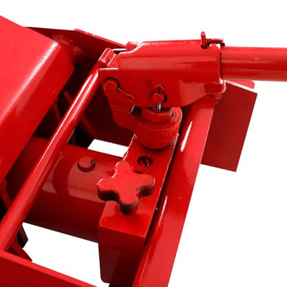 Transmission Jack 1/2Ton(1100LBS) Capacity Hydraulic Low Profile Floor Jack | with Safety Chain & Roll-Under 360° Swivel Casters, 7.68"-24.8" Lift Range for Car / Truck Repair