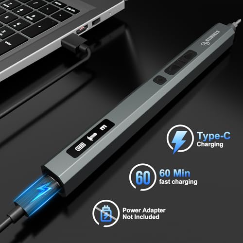STREBITO 144-Piece Upgraded Electric Screwdriver | Max 0.7 N.m, 120 Magnetic Bits, 5-gear Torque Adjustment, Precision Screwdriver Set, Repair Tool Kit for Electronics and PC - color: Upgraded-blue