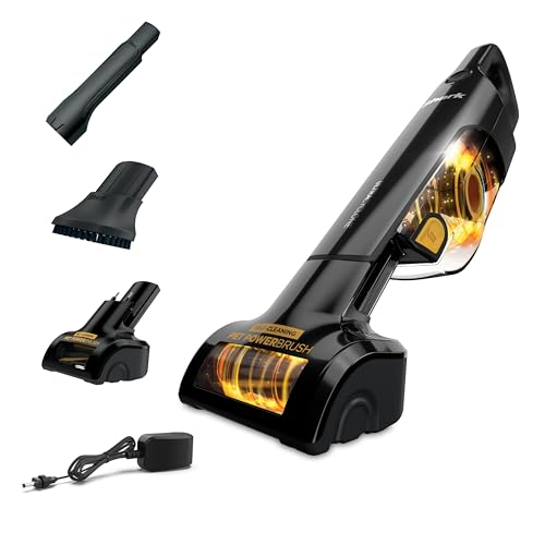 Shark UltraCyclone™ Pet Pro Plus Cordless Hand Vacuum, Powerful Suction, Handheld Vacuum for Car & Home, Pet Power Brush, Crevice Tool, Scrubbing Brush, XL Dust Cup, Black, CH951 - color: Black