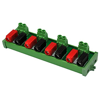Banana Jack Breakout Board Module (4x2 Positions, Screw Mount) - size: 4x2 Positions, style: Screw Mount