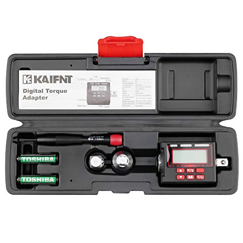 K552 Digital Torque Adapter, 3/8-Inch 5 to 100 ft·lbs, Buzzer/LED Flash Notification, Dual Direction - size: 5-100 ft·lbs