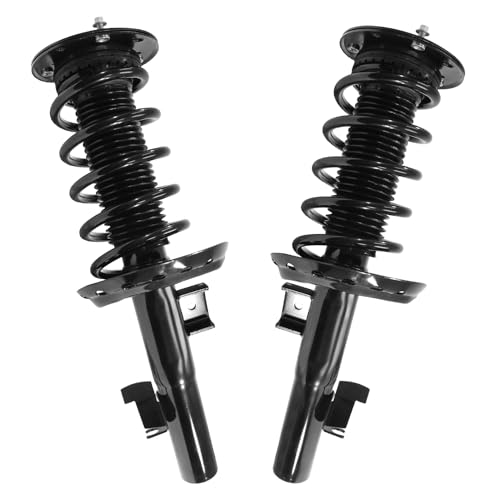 Detroit Axle - 2 Front Struts for 2011-2019 Volvo S60, 2015-2019 V60, Quick Complete Struts with Coil Spring Assembly 2012 2013 2014 2015 2016 2017 2018 Replacement Suspension Shock - size: 11867_11868/Pair