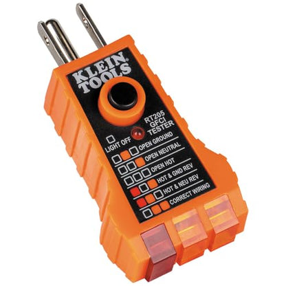 Klein Tools NCVT1PKIT Electrical Tester Kit with Non-Contact Low Voltage Test Pen, 50 to 1000V AC and GFCI Receptacle Tester, 2-Piece - style: NCVT Kit