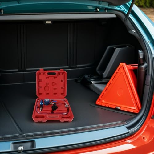 INOOMP Spill Proof Coolant Refill Tool Kit with Vacuum Filling Function for Automotive Radiator Cooling System, Universal Car Cooling System Filling Equipment for Repair and Maintenance