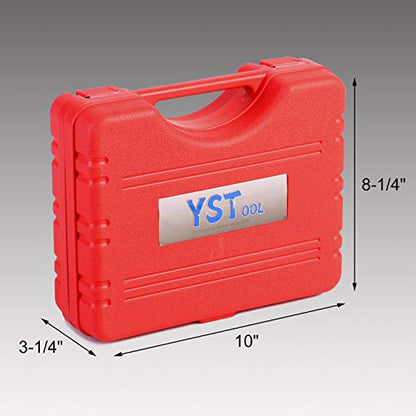 YSTOOL Brake and Clutch Fluid Hand Pump Vacuum Bleeder Tool Kit Brake Oil Change Power Steering Fluid Bleeding Set with Hand Pump Jar Adapters for Auto Car Truck Motorcycle Use - color: Red