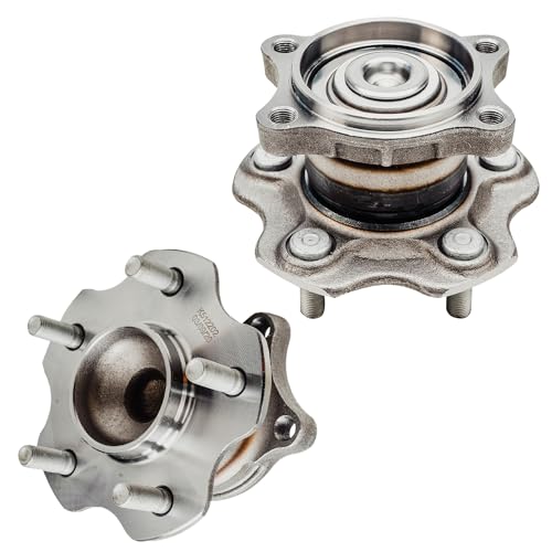 Detroit Axle - Front Knuckles Rear Wheel Bearing Hubs for 2002-2006 Nissan Altima 2003 2004 2005 Replacement 2.5L Wheel Bearing Hubs Assembly Steering Knuckles w/Wheel Bearing Hubs [Non-ABS] - size: 4UW50537/Kit