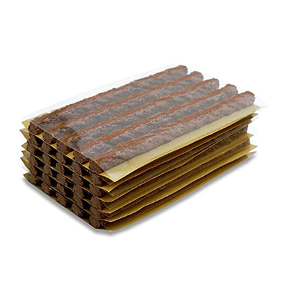 CKAuto 30pcs 4" Brown Tire Repair Strings, Automotive Tool Tire Repair Plugs for Tubeless Off-Road Tires Car, Bike, ATV, UTV, Wheelbarrow, Mower (Pack of 2) - color: Brown, size: 4" x φ0.236" 30pcs (Pack of 2)
