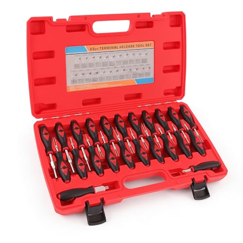 23PCS Universal Terminal Release Kit, Wire Connector Removal Pin Electrical Terminal Removal for Most American Domestic and Imported Vehicles - size: 23PCS