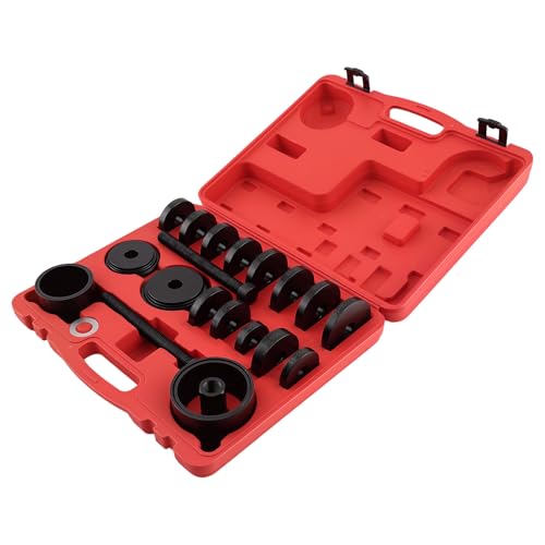 maXpeedingrods 24pcs Front Wheel Drive Bearing Removal Installation Tool Kit, FWD Wheel Bearing Press Puller Service Tool Set, Universal Automotive Wheel Bearing Install/Remover Master Kit