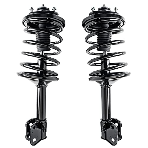 Detroit Axle - Front Struts Sway Bars for 03-05 Honda Pilot 2001-2002 Acura MDX, Complete 2 Struts with Coil Spring 2 Sway Bar Links 2003 2004 2005 Replacement Ready Strut Shock Assembly - size: 4QS1900545/Sway Kit