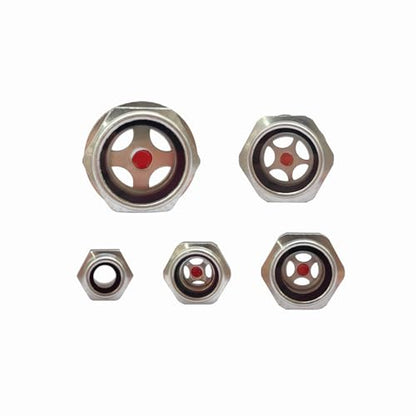 Air Compressor Oil Sight Glass G1/4'' G3/8'' G1/2'' G3/4'' G1'' 5pcs Level Gauge Compressor Sight Glass Oil Tank Gauge