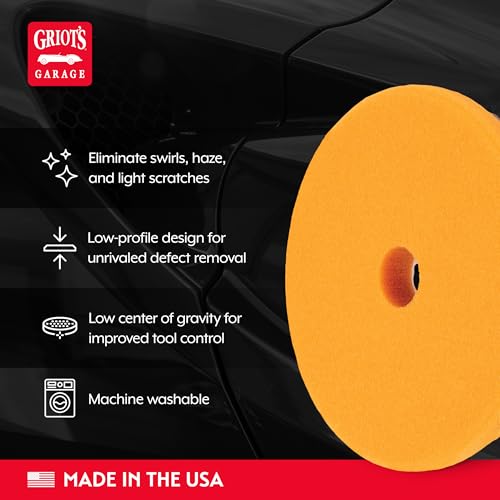 Griot's Garage 5.5" BOSS Correcting Foam Pads for Car Polishing, Buffing, Detailing and Light to Moderate Auto Paint Correction, Durable, Machine-Washable, Pack of 2 - size: 5.5" Pads (Set of 2)