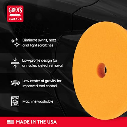 Griot's Garage 5.5" BOSS Correcting Foam Pads for Car Polishing, Buffing, Detailing and Light to Moderate Auto Paint Correction, Durable, Machine-Washable, Pack of 2 - size: 5.5" Pads (Set of 2)