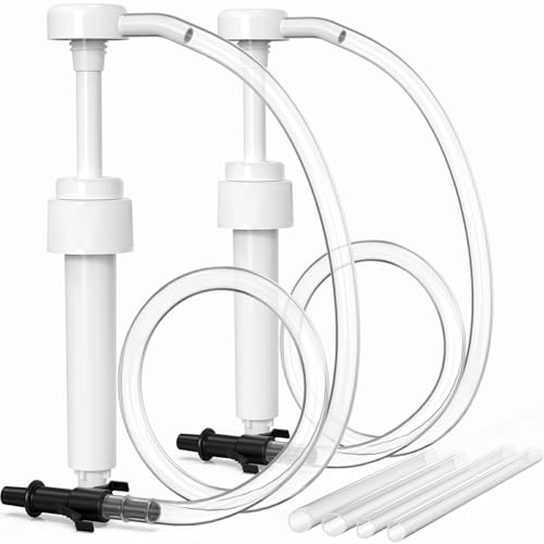 2 Pack Fluid Pump, Fluid Pump for Standard Quart Bottles，10cc Per Pump Stroke, Transmission Fluid Pump with 3rd Hand Adapter, Transfer Gear Oil Transmission and Differential Fluid Pump - color: 10CC-2Pack