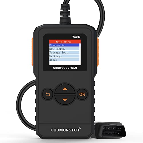 Universal OBD II Scanner, Professional OBD2 Engine Fault Code Reader CAN Diagnostic Scan Tool for All OBD II Protocol Cars (YA003) - color: YA003