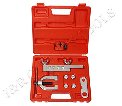 Vector Tools ISO/Bubble Flaring Tool Kit, 9 Piece | Includes Blow-Molded Case W/Mini Pipe Cutter