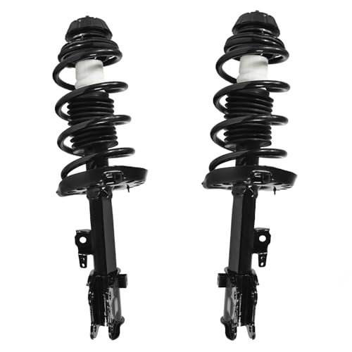 Detroit Axle - 4pc Front Struts Lower Control Arms for 2010-2013 Kia Soul [with Automatic Transmission], Struts with Coil Spring Control Arms with Ball Joint 2011 2012 Suspension Replacement - size: 4CQ50703/4PC