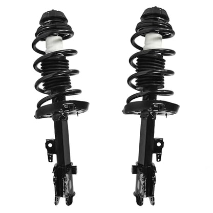 Detroit Axle - 4pc Front Struts Lower Control Arms for 2010-2013 Kia Soul [with Automatic Transmission], Struts with Coil Spring Control Arms with Ball Joint 2011 2012 Suspension Replacement - size: 4CQ50703/4PC