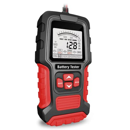 Car Battery Tester 24V 12V Load Tester，3~400AH, 40-2000CCA, Digital Automotive Battery Analyzer for Car Truck Motorcycle ATV SUV Boat Yacht