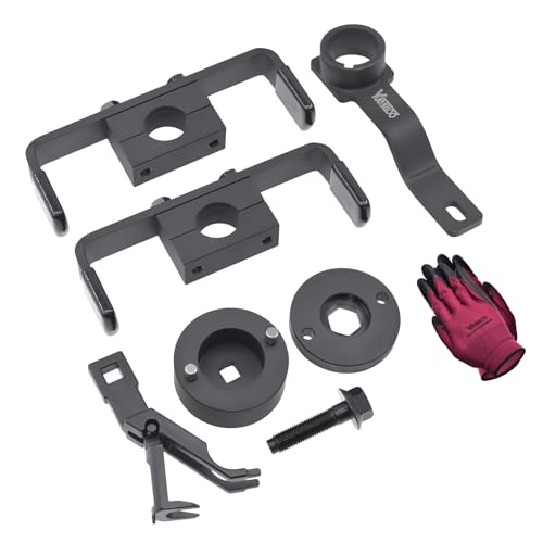 Engine Timing Tool Kit 303-557 6477 with Valve Spring Compressor Tool | Compatible with Ford 4.6L 5.4L 6.8L 2-Valve and 4-Valve Engine, 6 Pcs Camshaft Holding Crankshaft Camshaft Positioning Tool - size: 6PCS