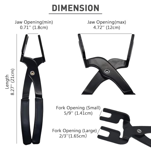 Fuel and AC Line Disconnect Plier, 37300 Fuel Line Connector Removal Tool for Replacing Fuel Filters, Quick Disconnect Tool Plier