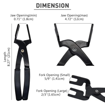 Fuel and AC Line Disconnect Plier, 37300 Fuel Line Connector Removal Tool for Replacing Fuel Filters, Quick Disconnect Tool Plier
